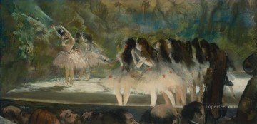 パリ・オペラ座のバレエ 印象派バレエダンサー エドガー・ドガ Oil Paintings
